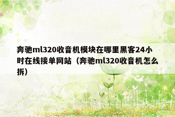 奔驰ml320收音机模块在哪里黑客24小时在线接单网站（奔驰ml320收音机怎么拆）