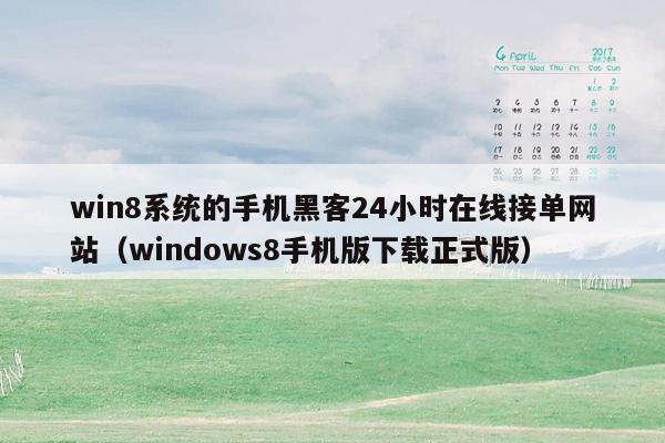 win8系统的手机黑客24小时在线接单网站（windows8手机版下载正式版）