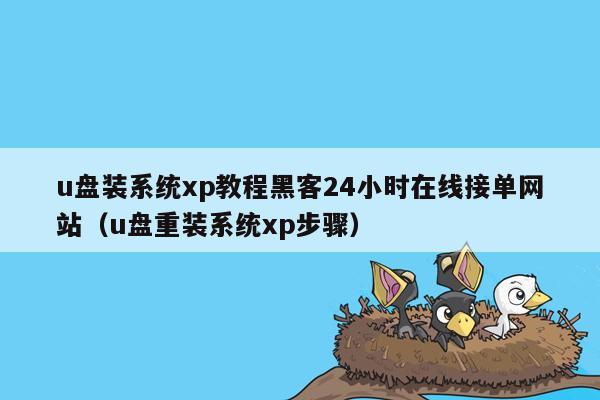 u盘装系统xp教程黑客24小时在线接单网站（u盘重装系统xp步骤）