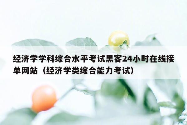 经济学学科综合水平考试黑客24小时在线接单网站（经济学类综合能力考试）