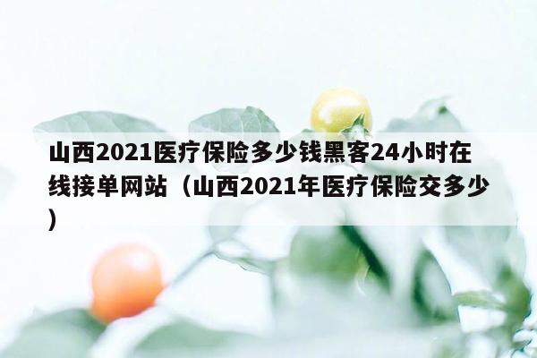 山西2021医疗保险多少钱黑客24小时在线接单网站（山西2021年医疗保险交多少）