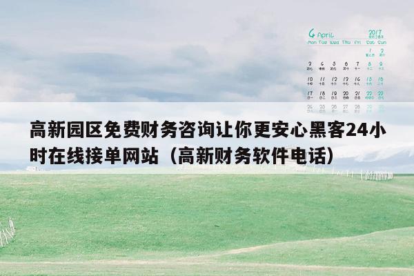 高新园区免费财务咨询让你更安心黑客24小时在线接单网站（高新财务软件电话）