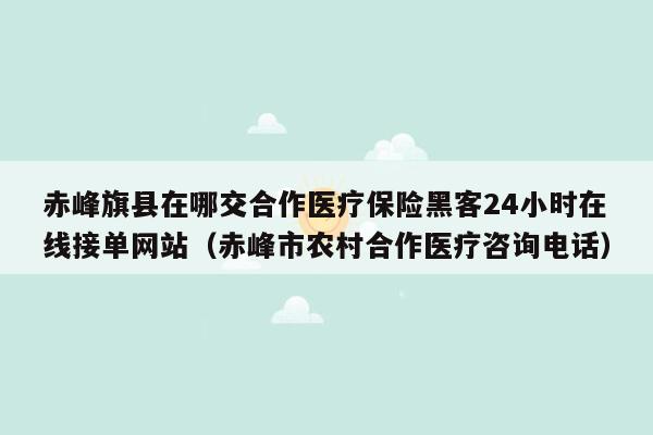 赤峰旗县在哪交合作医疗保险黑客24小时在线接单网站（赤峰市农村合作医疗咨询电话）