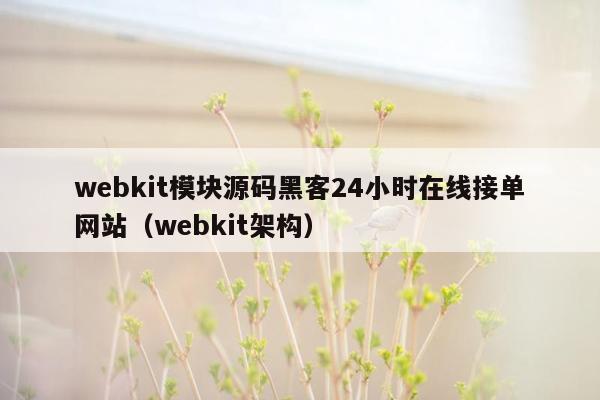 webkit模块源码黑客24小时在线接单网站（webkit架构）