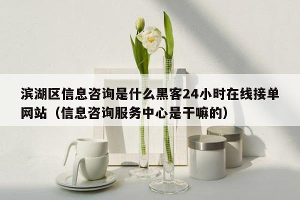 滨湖区信息咨询是什么黑客24小时在线接单网站（信息咨询服务中心是干嘛的）