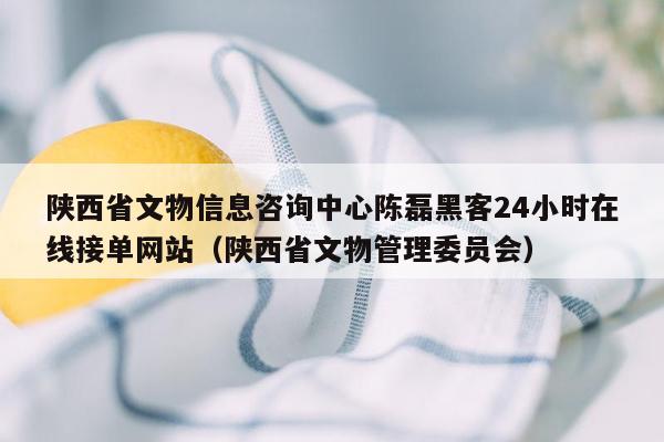 陕西省文物信息咨询中心陈磊黑客24小时在线接单网站（陕西省文物管理委员会）