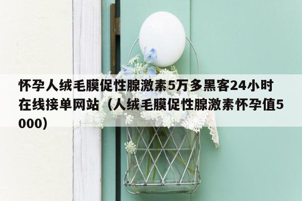 怀孕人绒毛膜促性腺激素5万多黑客24小时在线接单网站（人绒毛膜促性腺激素怀孕值5000）