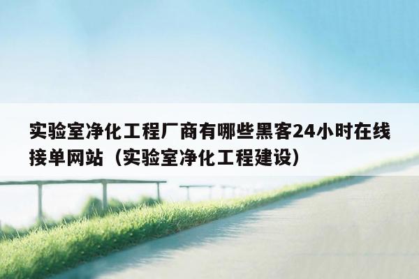 实验室净化工程厂商有哪些黑客24小时在线接单网站（实验室净化工程建设）