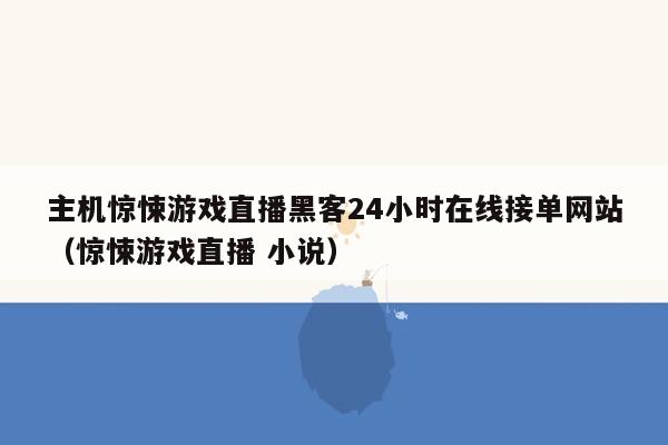 主机惊悚游戏直播黑客24小时在线接单网站（惊悚游戏直播 小说）