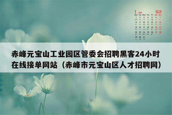 赤峰元宝山工业园区管委会招聘黑客24小时在线接单网站（赤峰市元宝山区人才招聘网）