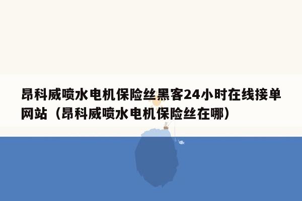 昂科威喷水电机保险丝黑客24小时在线接单网站（昂科威喷水电机保险丝在哪）